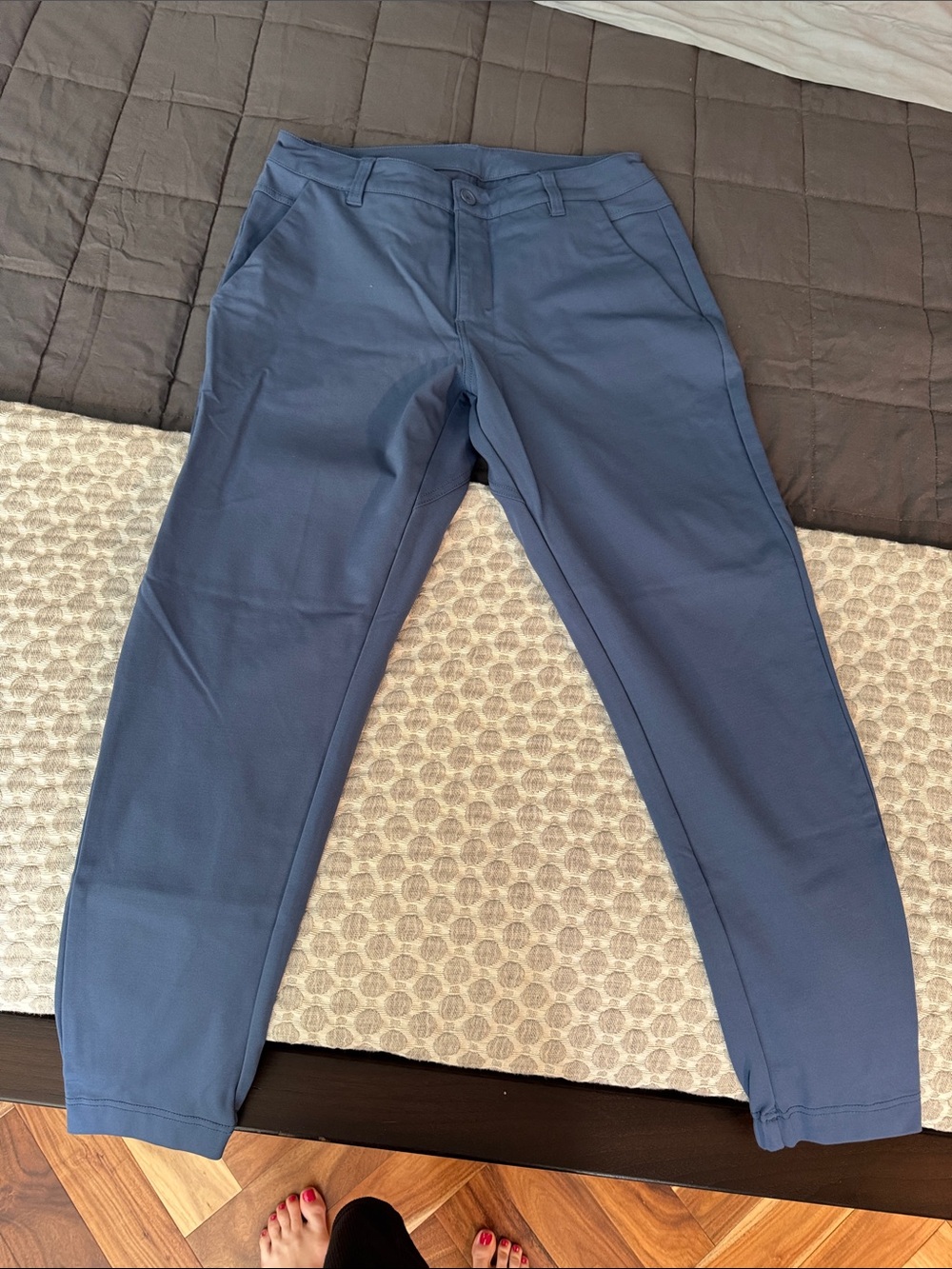 BYLT Basics Men's Slim Chinos in Slate Blue